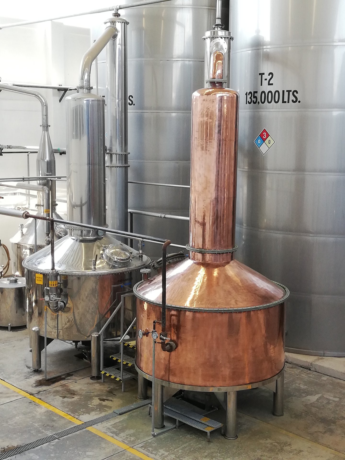 New copper alambique successfully installed at Fabrica De Tequilas Finos