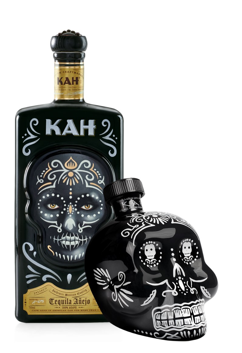 KAH Anejo both bottles